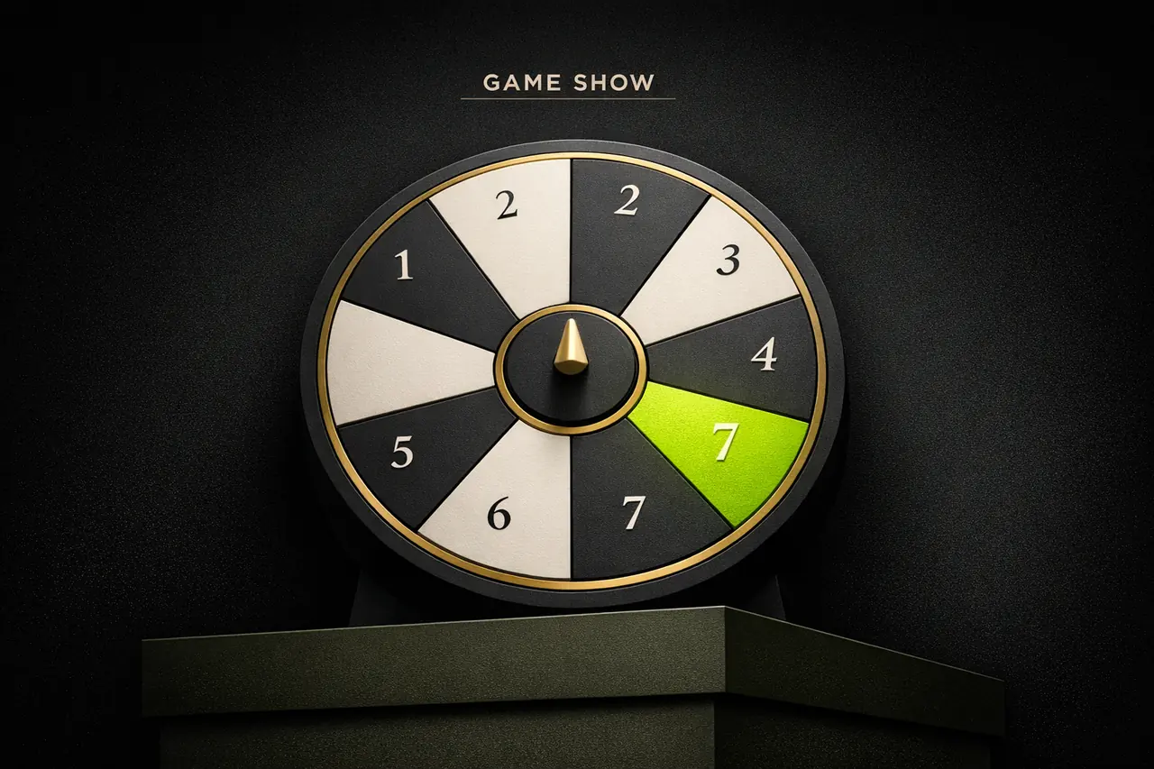 Editorial Wheel-Diagramm zur Darstellung von Live-Casino Game Shows wie Crazy Time und Dream Catcher